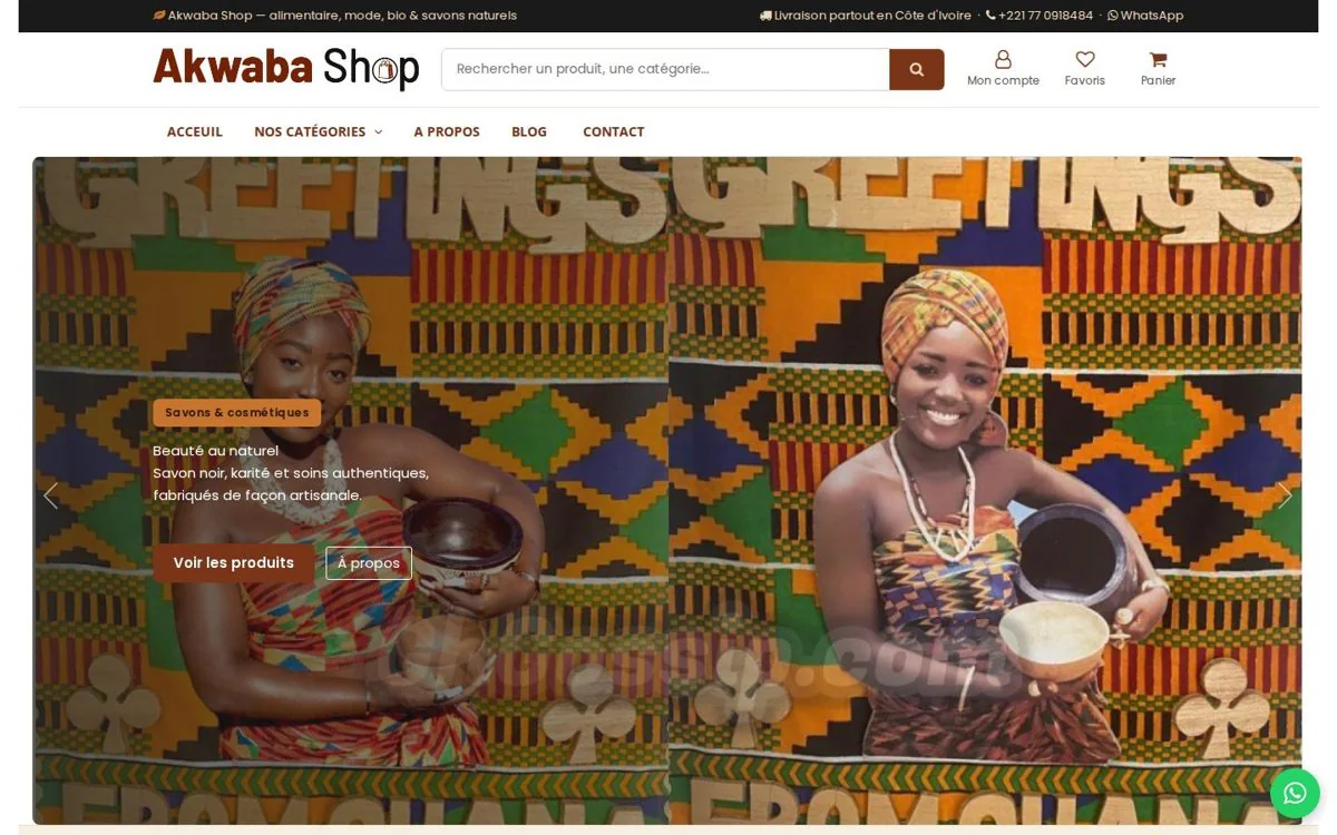 Boutique en ligne Akwaba Shop
