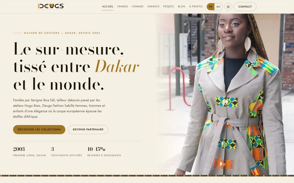 Site vitrine Deugs Fashion