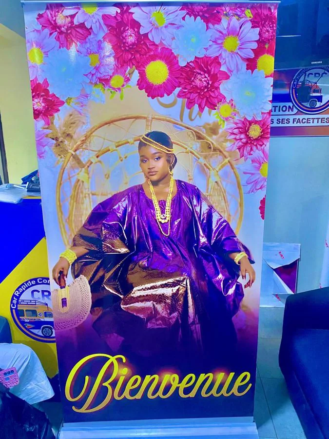 Roll-up de bienvenue