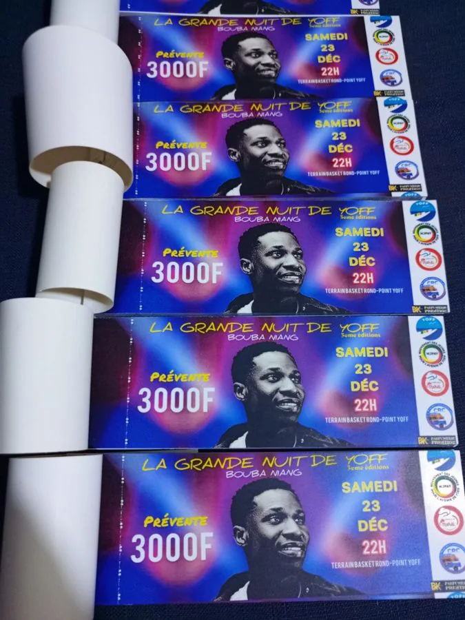 Tickets de soirée